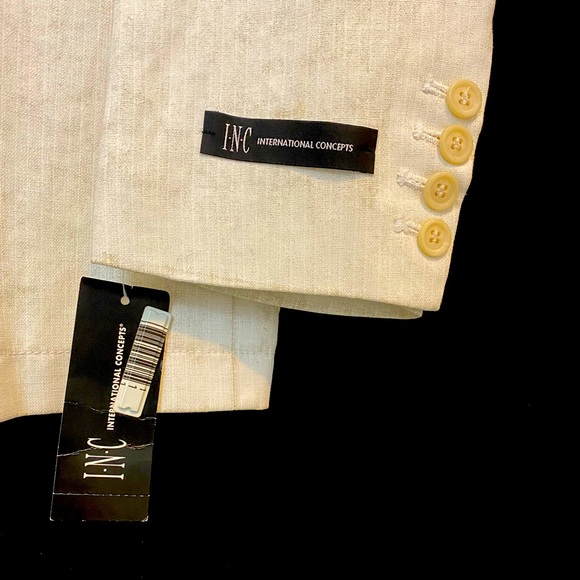 INC- textured cream sport coat NWT - Picture 7 of 7